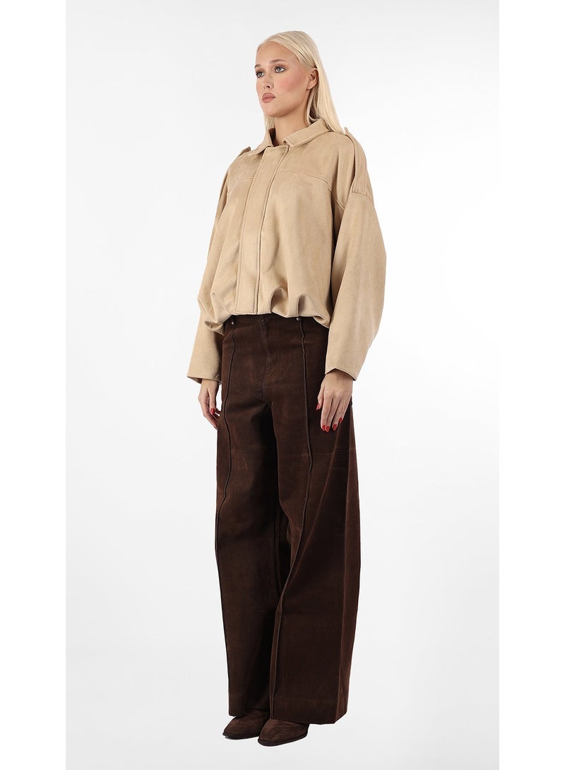 KYVELi Desert Luxe Suede-Touch Jacket - Image 5